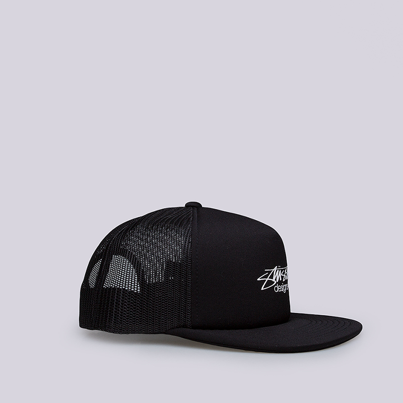  черная кепка Stussy Smooth Stock Tracker Cap 131694-black - цена, описание, фото 2